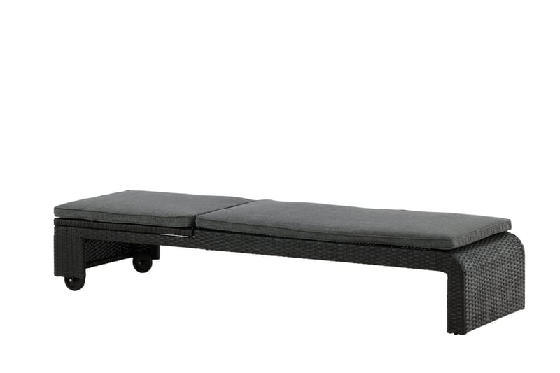London Solsäng Svart - Venture Home - Utemöbler - Utestol & trädgårdsstol - Solsäng & Solvagnar