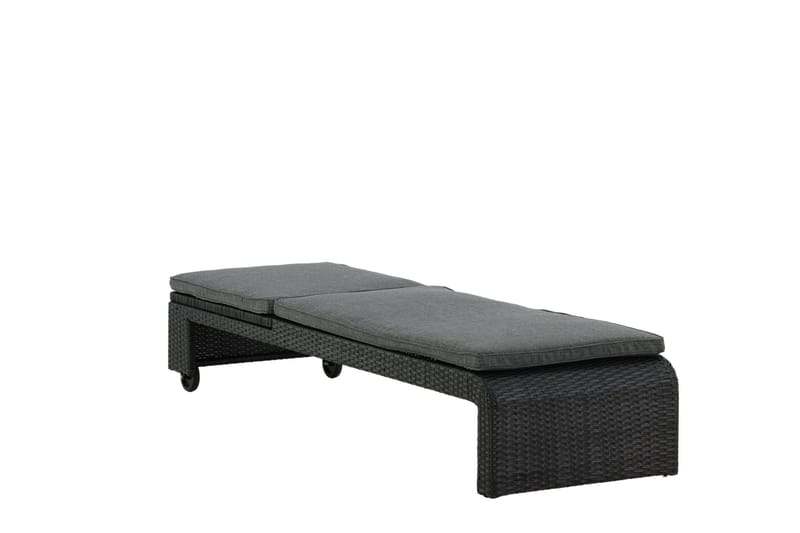 London Solsäng Svart - Venture Home - Utemöbler - Utestol & trädgårdsstol - Solsäng & Solvagnar