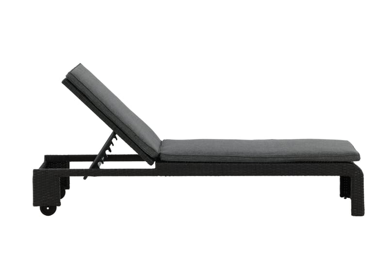 London Solsäng Svart - Venture Home - Utemöbler - Utestol & trädgårdsstol - Solsäng & Solvagnar