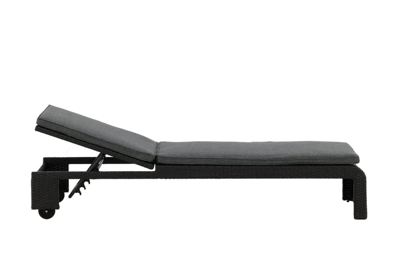 London Solsäng Svart - Venture Home - Utemöbler - Utestol & trädgårdsstol - Solsäng & Solvagnar