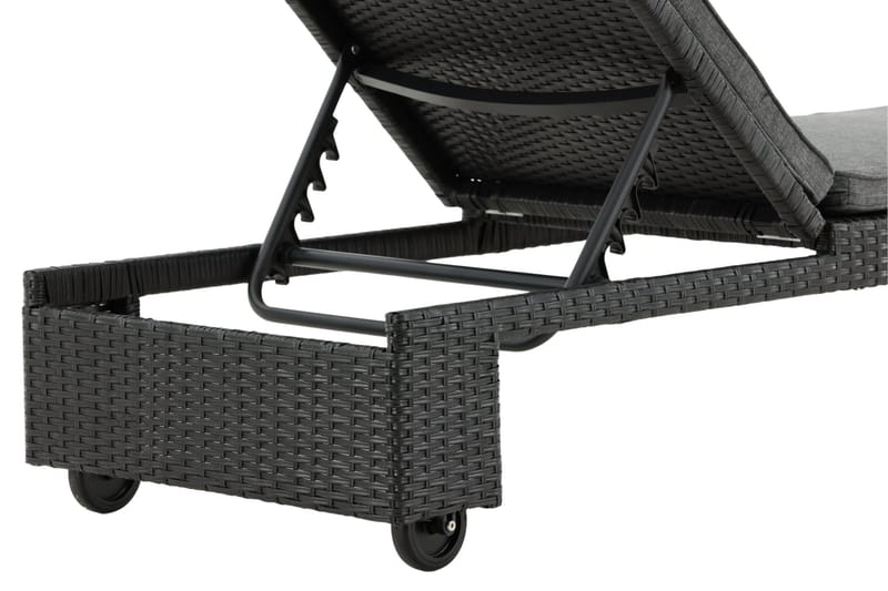 London Solsäng Svart - Venture Home - Utemöbler - Utestol & trädgårdsstol - Solsäng & Solvagnar