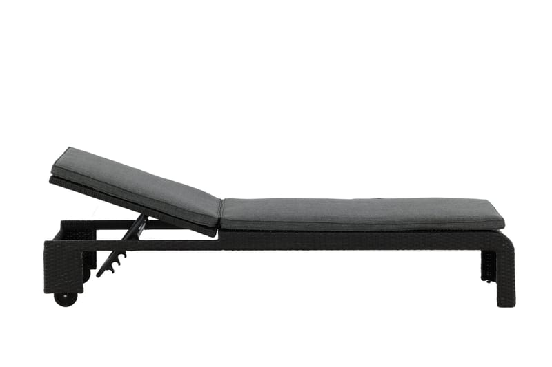 London Solsäng Svart - Venture Home - Utemöbler - Utestol & trädgårdsstol - Solsäng & Solvagnar