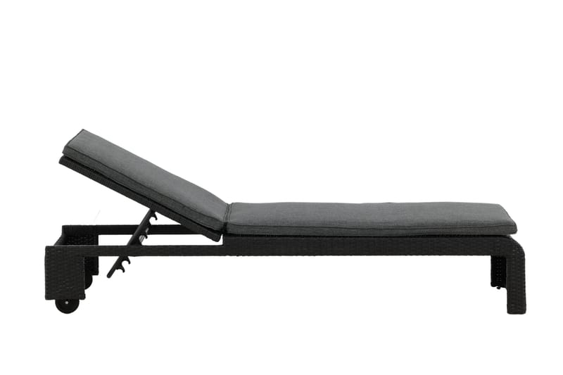 London Solsäng Svart - Venture Home - Utemöbler - Utestol & trädgårdsstol - Solsäng & Solvagnar