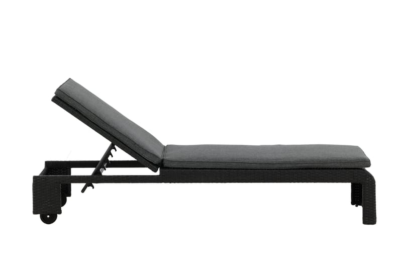 London Solsäng Svart - Venture Home - Utemöbler - Utestol & trädgårdsstol - Solsäng & Solvagnar