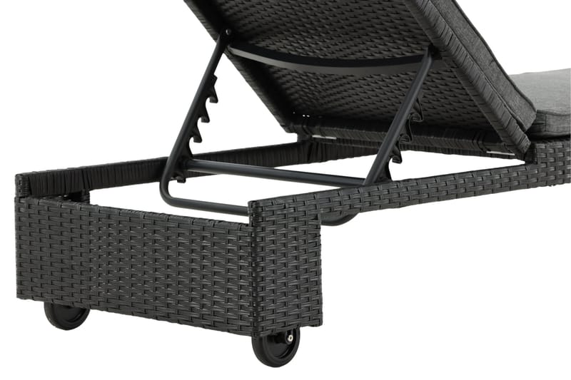 London Solsäng Svart - Venture Home - Utemöbler - Utestol & trädgårdsstol - Solsäng & Solvagnar