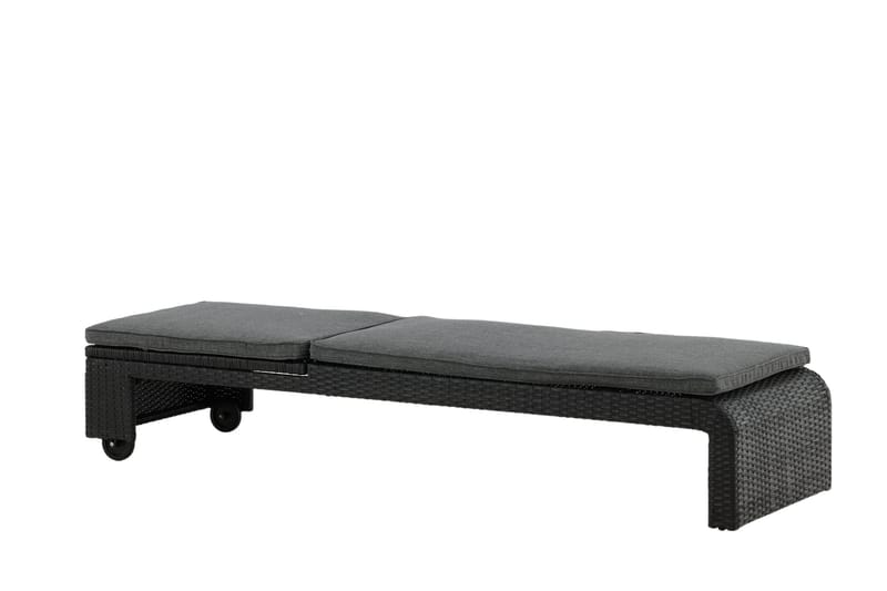 London Solsäng Svart - Venture Home - Utemöbler - Utestol & trädgårdsstol - Solsäng & Solvagnar