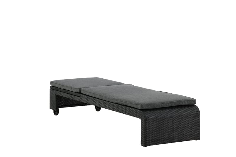 London Solsäng Svart - Venture Home - Utemöbler - Utestol & trädgårdsstol - Solsäng & Solvagnar