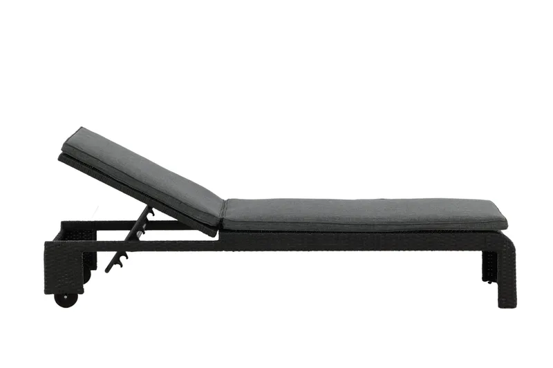 London Solsäng Svart - Venture Home - Utemöbler - Utestol & trädgårdsstol - Solsäng & Solvagnar