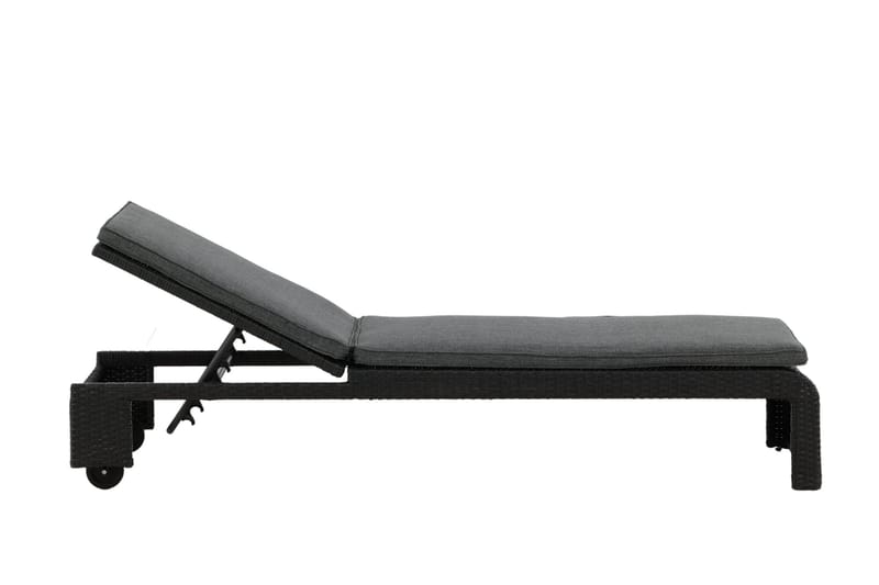 London Solsäng Svart - Venture Home - Utemöbler - Utestol & trädgårdsstol - Solsäng & Solvagnar