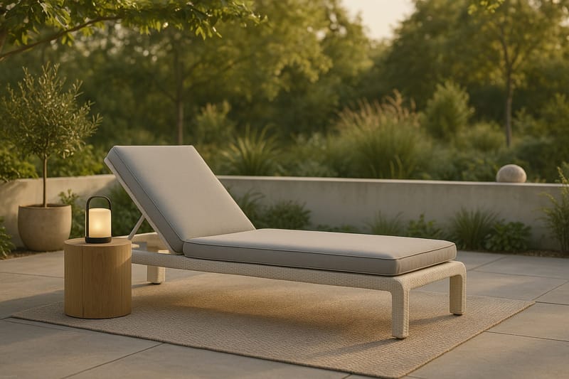 London Solsäng - Vit - Utemöbler - Utestol & trädgårdsstol - Solsäng & Solvagnar