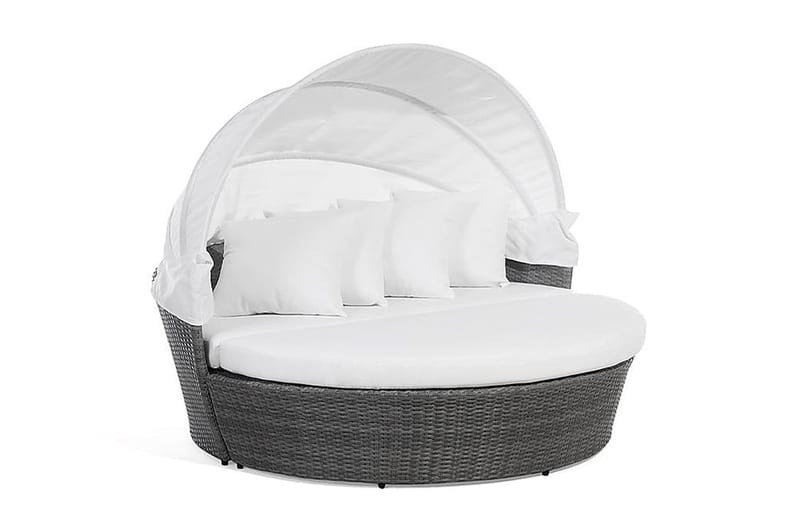 Lu| Solsäng 150|158 cm - Grå - Utemöbler - Utestol & trädgårdsstol - Solsäng & Solvagnar