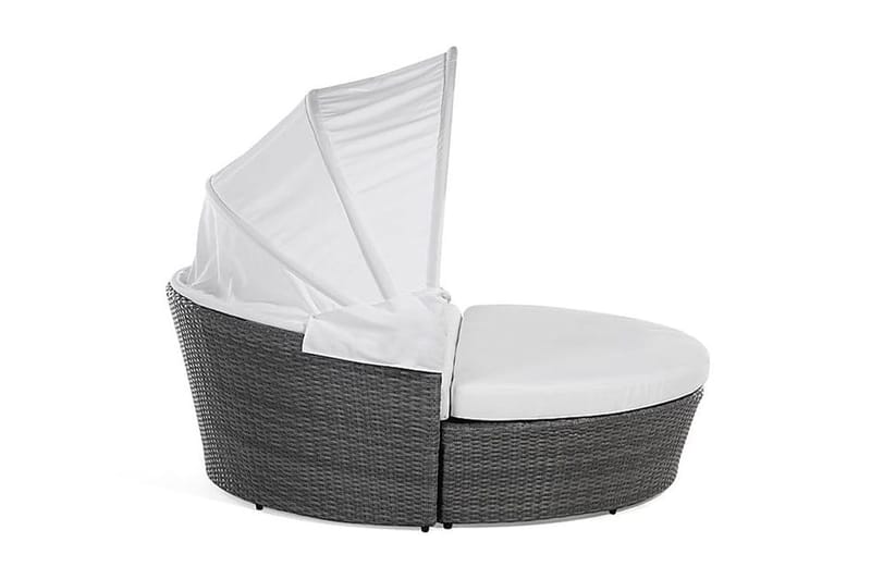 Lu| Solsäng 150|158 cm - Grå - Utemöbler - Utestol & trädgårdsstol - Solsäng & Solvagnar