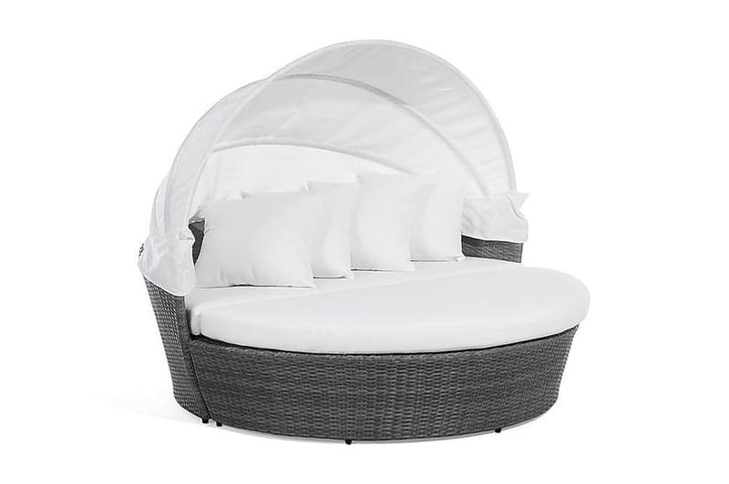 Lu| Solsäng 150|158 cm - Grå - Utemöbler - Utestol & trädgårdsstol - Solsäng & Solvagnar