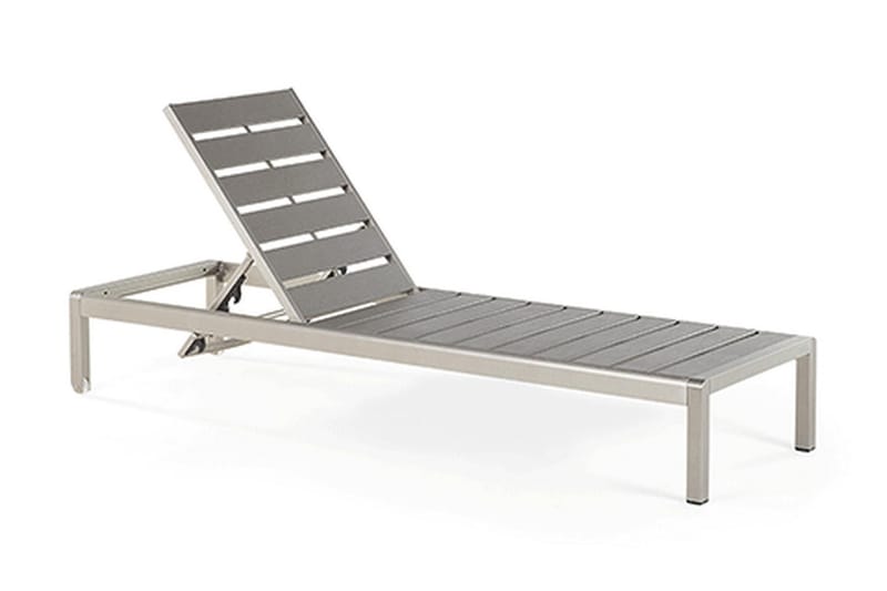 Nardo Solsäng 64|198 cm - Grå - Utemöbler - Utestol & trädgårdsstol - Solsäng & Solvagnar