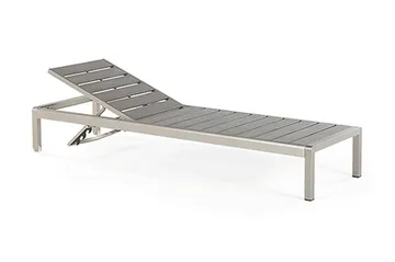 Nardo Solsäng 64|198 cm - Grå - Utemöbler - Utestol & trädgårdsstol - Solsäng & Solvagnar