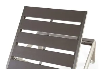 Nardo Solsäng 64|198 cm - Grå - Utemöbler - Utestol & trädgårdsstol - Solsäng & Solvagnar