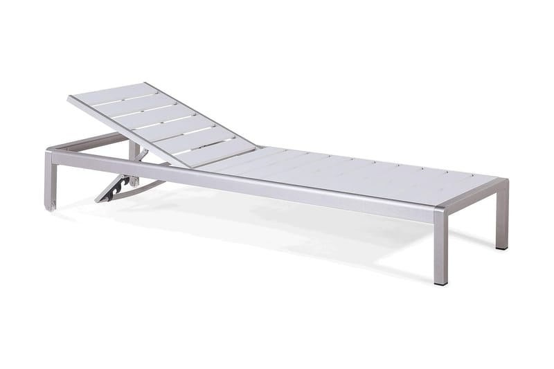 Nardo Solsäng 64|198 cm - Vit - Utemöbler - Utestol & trädgårdsstol - Solsäng & Solvagnar
