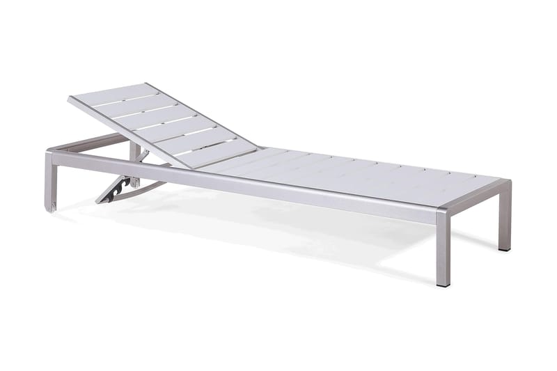 Nardo Solsäng 64|198 cm - Vit - Utemöbler - Utestol & trädgårdsstol - Solsäng & Solvagnar