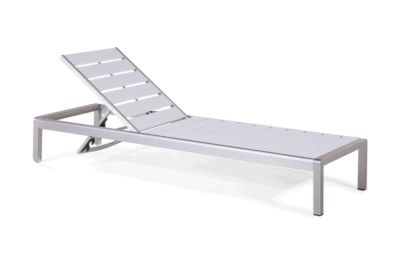 Nardo Solsäng 64|198 cm - Vit - Utemöbler - Utestol & trädgårdsstol - Solsäng & Solvagnar