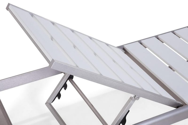 Nardo Solsäng 64|198 cm - Vit - Utemöbler - Utestol & trädgårdsstol - Solsäng & Solvagnar