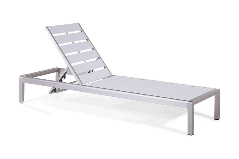 Nardo Solsäng 64|198 cm - Vit - Utemöbler - Utestol & trädgårdsstol - Solsäng & Solvagnar