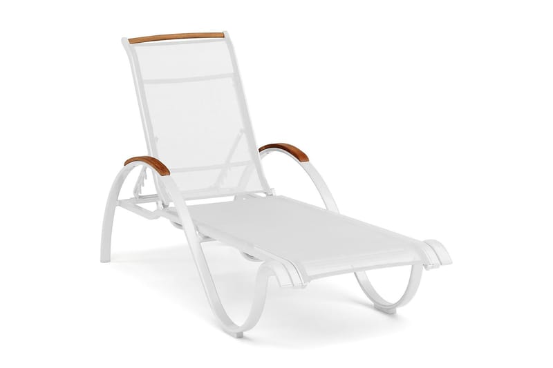 Nydala Solsäng Vit/Teak, Hillerstorp