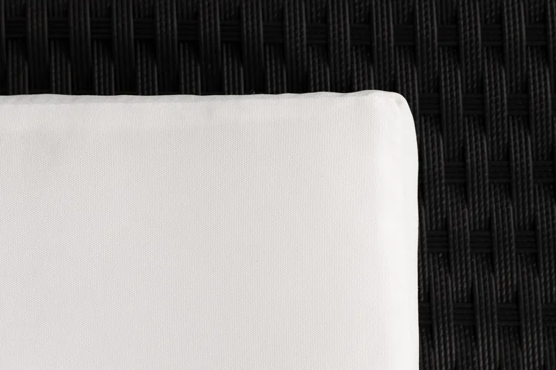 Ochovi Dubbel Solsäng Justerbar - Svart/Vit - Utemöbler - Utestol & trädgårdsstol - Solsäng & Solvagnar