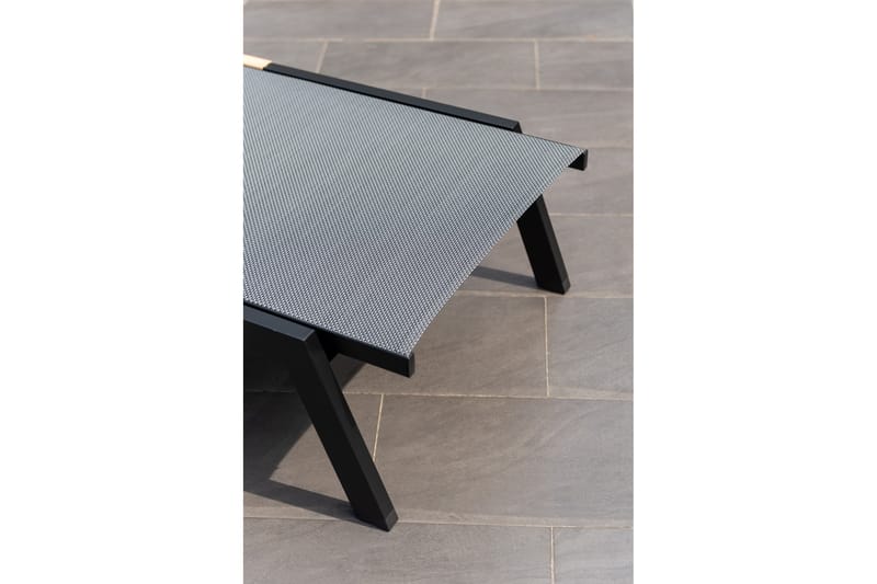 Panama Solsäng 176x72 cm Svart - Lifestyle Garden - Utemöbler - Utestol & trädgårdsstol - Solsäng & Solvagnar