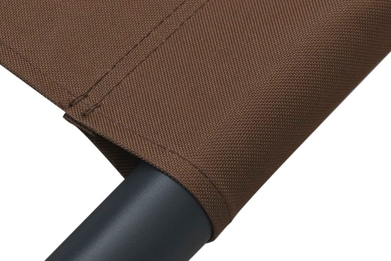 Solsäng dubbel med tak & kudde brun - Brun - Utemöbler - Utestol & trädgårdsstol - Solsäng & Solvagnar