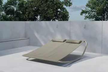 Solsäng Gordo Utomhus - Beige - Utemöbler - Utestol & trädgårdsstol - Solsäng & Solvagnar