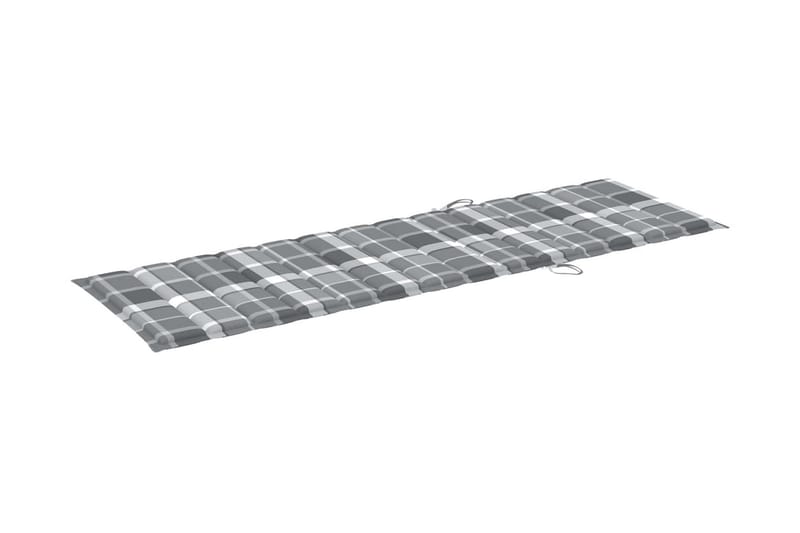 Solsäng med dynor 2 personer bambu - Grå - Utemöbler - Utestol & trädgårdsstol - Solsäng & Solvagnar