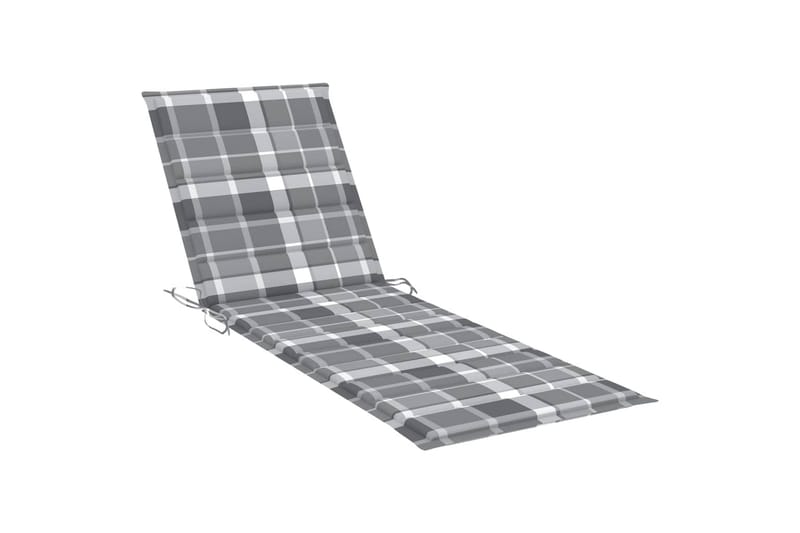 Solsäng med dynor 2 personer bambu - Grå - Utemöbler - Utestol & trädgårdsstol - Solsäng & Solvagnar
