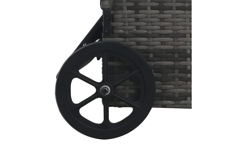 Solsäng med hjul konstrotting antracit - Grå - Solsäng & Solvagnar