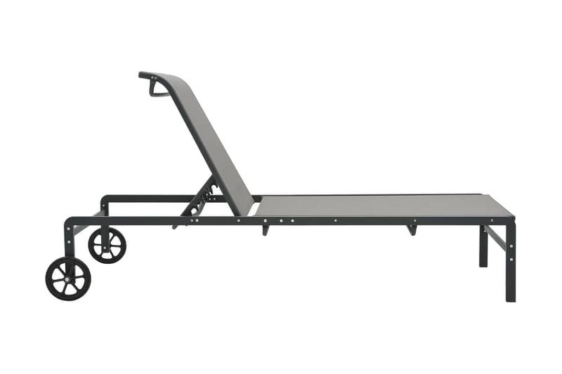 Solsäng stål och textilene - Grå - Solsäng & Solvagnar