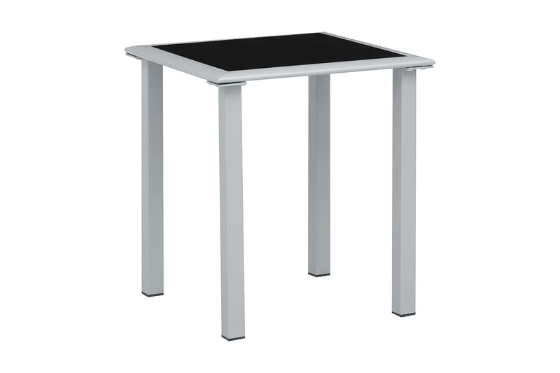 Solsängar 2 st med bord aluminium gräddvit - Vit - Solsäng & Solvagnar