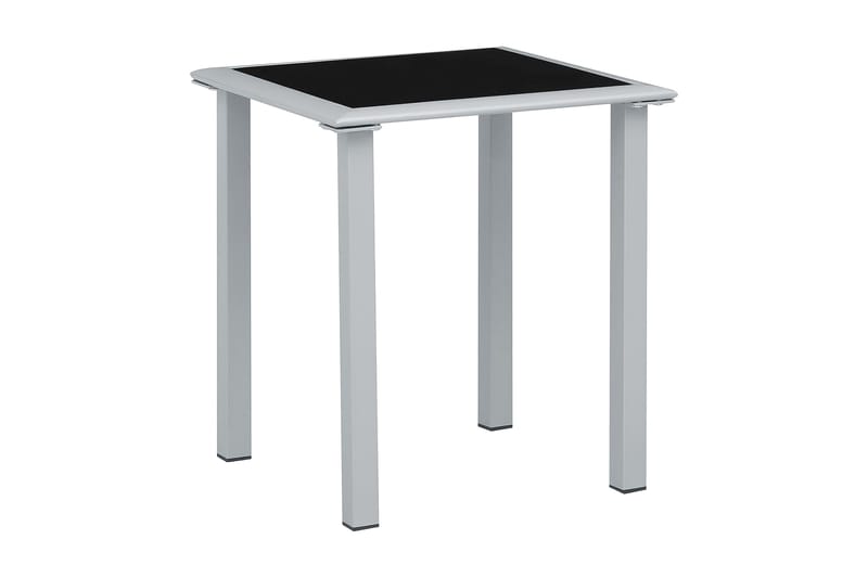 Solsängar 2 st med bord aluminium taupe - Brun - Solsäng & Solvagnar