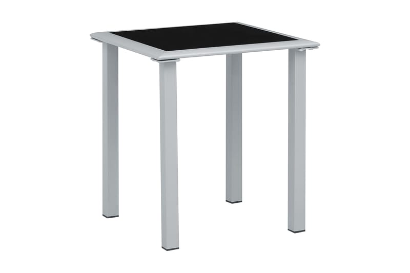 Solsängar 2 st med bord aluminium taupe - Brun - Utemöbler - Utestol & trädgårdsstol - Solsäng & Solvagnar
