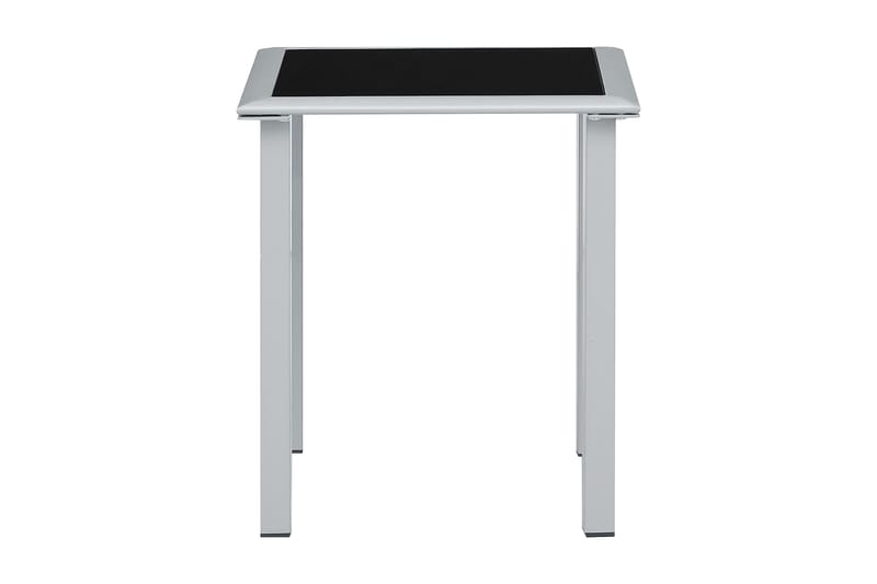 Solsängar 2 st med bord aluminium taupe - Brun - Utemöbler - Utestol & trädgårdsstol - Solsäng & Solvagnar