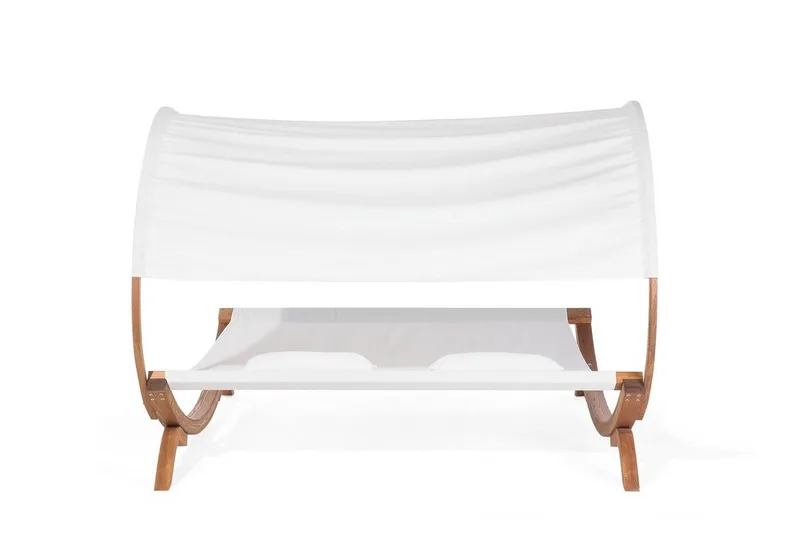 Teramo Solsäng 205|225 cm - Vit - Utemöbler - Utestol & trädgårdsstol - Solsäng & Solvagnar