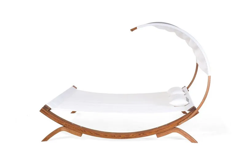 Teramo Solsäng 205|225 cm - Vit - Utemöbler - Utestol & trädgårdsstol - Solsäng & Solvagnar