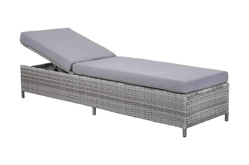 Turin Ii Solsäng 65|201 cm - Grå - Utemöbler - Utestol & trädgårdsstol - Solsäng & Solvagnar
