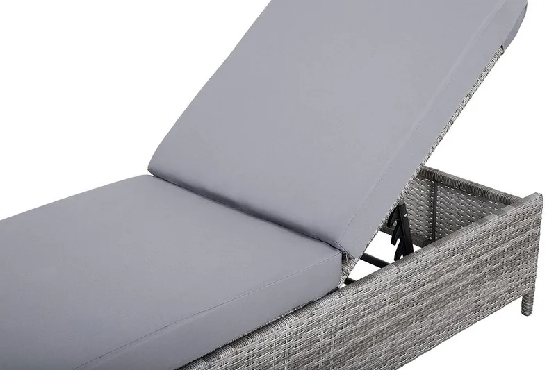 Turin Ii Solsäng 65|201 cm - Grå - Utemöbler - Utestol & trädgårdsstol - Solsäng & Solvagnar