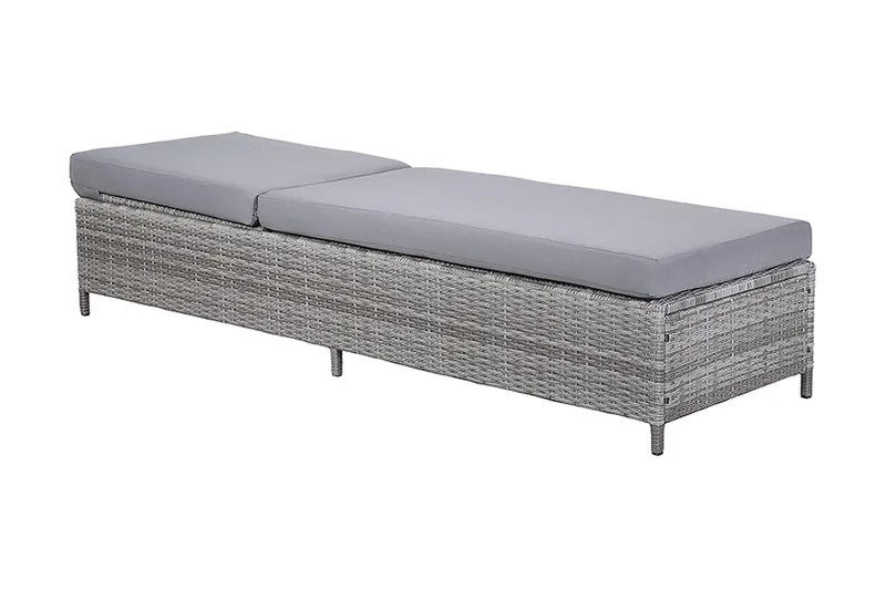 Turin Ii Solsäng 65|201 cm - Grå - Utemöbler - Utestol & trädgårdsstol - Solsäng & Solvagnar
