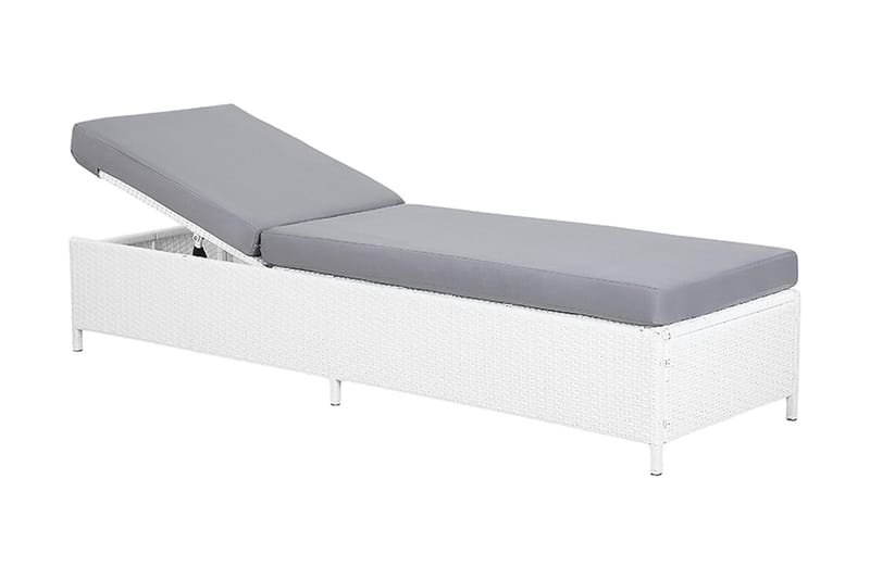 Turin Ii Solsäng 65|201 cm - Vit - Utemöbler - Utestol & trädgårdsstol - Solsäng & Solvagnar
