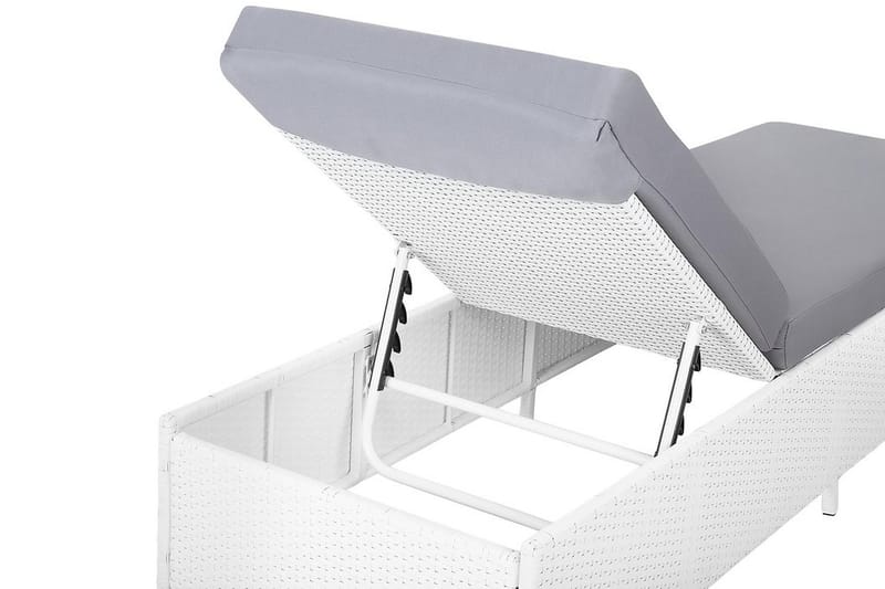 Turin Ii Solsäng 65|201 cm - Vit - Utemöbler - Utestol & trädgårdsstol - Solsäng & Solvagnar