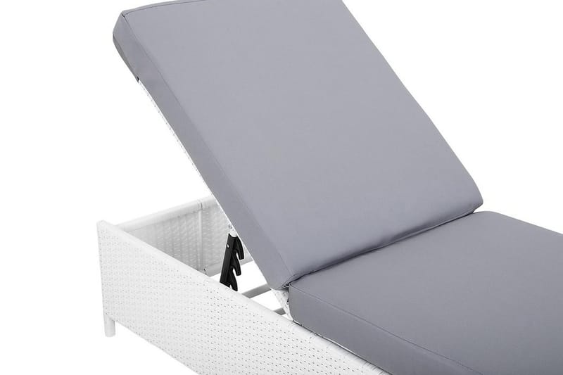 Turin Ii Solsäng 65|201 cm - Vit - Utemöbler - Utestol & trädgårdsstol - Solsäng & Solvagnar