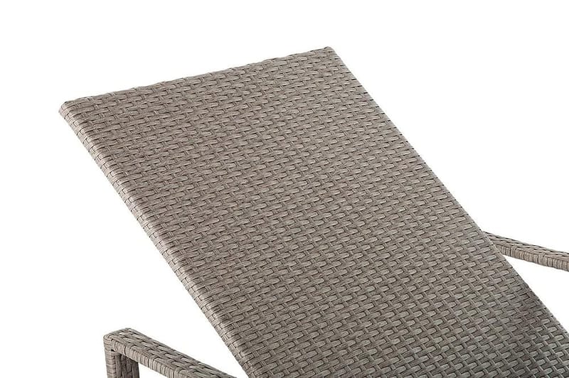 Vasto Solsäng 60,5|192 cm - Grå/brun - Utemöbler - Utestol & trädgårdsstol - Solsäng & Solvagnar