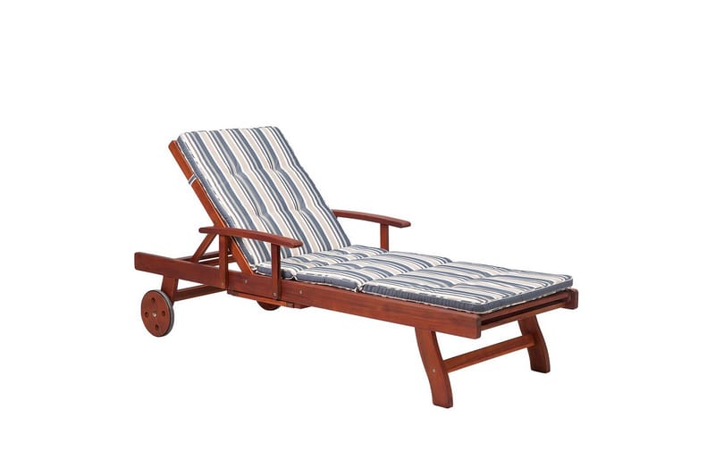 Solsäng Toscana, Mörk trä, blå, beige