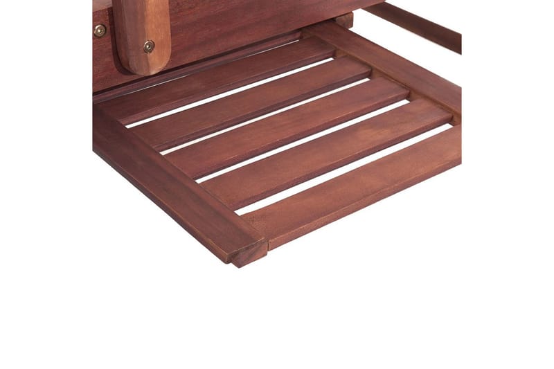 Solsäng Toscana - Mörk trä, blå, beige - Utemöbler - Utestol & trädgårdsstol - Solsäng & Solvagnar