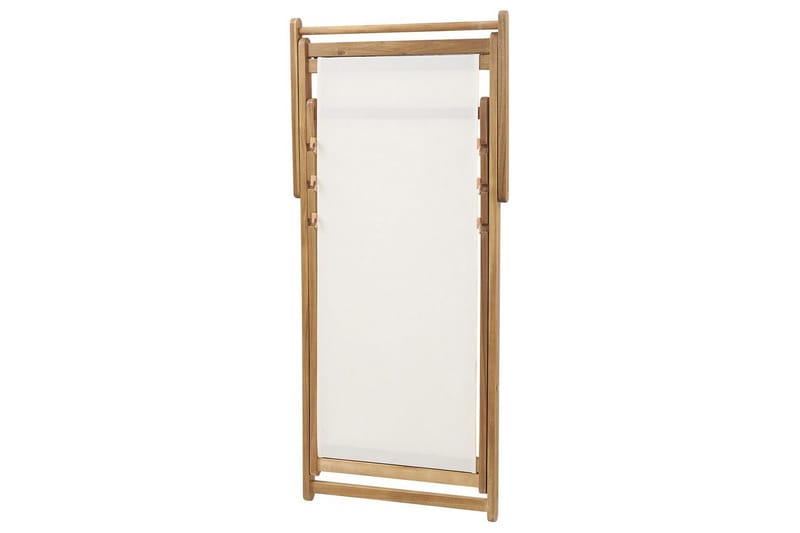 Solstol 2 ersättningstyger Anzio - Ljus trä, vit, flerfärgad - Utemöbler - Utestol & trädgårdsstol - Solstolar